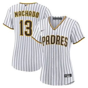Nike Women's San Diego Padres Manny Machado #13 Home Replica Player Jersey SZ M - Picture 1 of 6