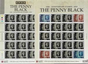 ISLA OF MAN PENNY NEGRO PAR DE HOJAS MNH ESCASAS MNH - Imagen 1 de 1