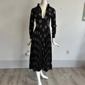Sammlerstück SELTEN episch UK Designer Vintage Ossie Clark Kleid Celia Birtwell - Bild 1 von 11