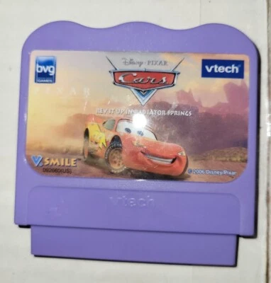 VTech VSmile Disney Pixar Cars Rev it UP Learning Game Cartridge Educational - Image 1 of 2