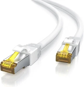 Gigabit Ethernet Cable S/FTP Router PC Fast Data Transfer Flat CAT7 Network Lot - Picture 1 of 7