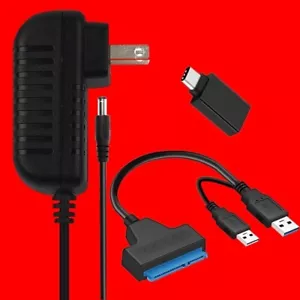USB-C to 2.5"/3.5" SATA III Hard Drive Adapter Data Cable Cord Converter SSD HDD - Picture 1 of 1