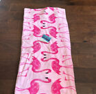 CYNTHIA ROWLEY Pink Flamingo COTTON BEACH TOWEL 36"x70"