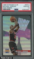 1996-97 Topps Stadium Club High Risers #HR14 Michael Jordan HOF PSA 10