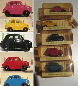 EIN Modellauto– Fiat 500 von 1960 – Firma I.M.U – Maßstab 1:87 HO - Bild 1 von 7