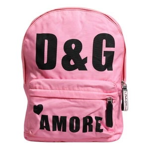 Mochila de viaje escolar DOLCE & GABBANA Bag niños rosa nailon D&G Amore PVP 480usd - Imagen 1 de 11