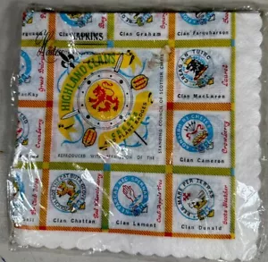 Paquete de 12 servilletas de papel Scottish Clan Crests nuevas de colección hechas en Inglaterra - Imagen 1 de 2