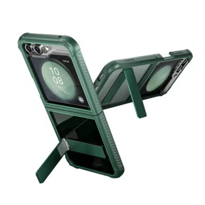 For Galaxy Z Flip 5 5G Case Clear Back Shockproof Cover 360 Full Coverage Green - Picture 1 of 7