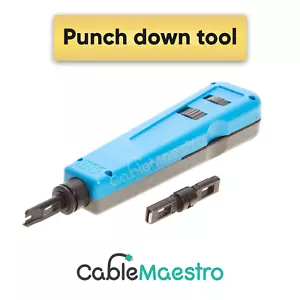 Impact Punch Down Tool 110/66 Blade Cable de red CAT5e CAT6 CAT7 Cable RJ45 - Imagen 1 de 4