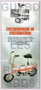 1972 DOCUMENT ( ROF 36 ) POSTER CYCLOMOTEUR XI MOTOBECANE - Picture 1 of 1