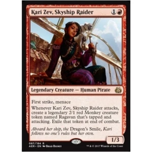 KARI ZEV SKYSHIP RAIDER NM Aether Revolt MTG Red - Human Rare - Picture 1 of 1