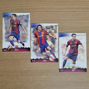 MESSI XAVI INIESTA MESTRADING CARD MUNDICROMO FC BARCELONA 2007-2008 - Bild 1 von 7