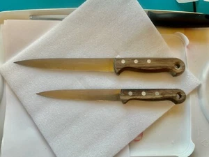 2 Palisander WMF Germany Inox Stainless Steel Knives - Picture 1 of 11