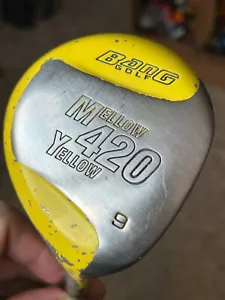 Bang Golf Mellow Yellow 420 9-Wood Regular Flex Graphite Shaft RH Golf Club - Picture 1 of 7