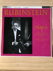 SB-2151 Rubsinstein Chopin Funeral March Sonata B Minor Sonata RCA Stereo EX/EX - Picture 1 of 5