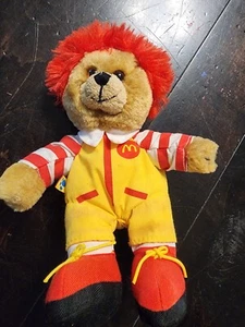 Peluche McDonald's Costruisci un Orso Officina Ronald McDonald Beanbag Giallo 7" - Foto 1 di 17