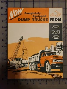 1961 GMC Dump Truck Brochure Folder Original - Foto 1 di 1