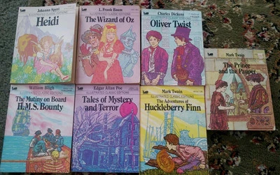 LOT of 7~Moby Books Illustrated Classic Editions Vintage Mini PB Books 1977-83 - Image 1 of 4
