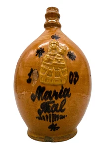 Antique Ovid Redware Pottery Jug Dated 1903 Maria - Picture 1 of 8