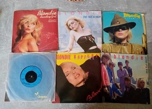 6 x BLONDIE 7" VINYL HIT SINGLES Telefon Sunday Girl Tide High Rapture Union - Bild 1 von 7