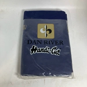 Dan River Fabric HandiCut Blue PreCut AllCotton Quilting Vintage Americana - Picture 1 of 2
