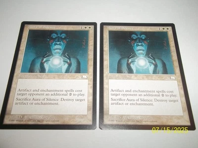 Aura of Silence  Weatherlight x2 NM/LP - Image 1 of 2