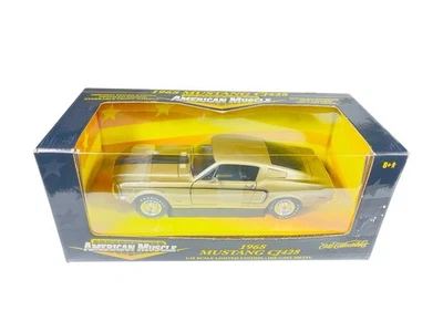 #32409 Ertl Gold/Black 1968 Ford Mustang CJ428 ~ 1:18 2000 Sealed Diecast - Image 1 of 4