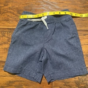Old Navy Boys Blue Elastic Waist Shorts 100% Cotton Boys Size 5 - Picture 1 of 6