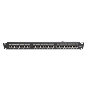 24-Port-Patchpanel Geschirmtes Netzwerkkabel-Patchpanel Mit Abnehmbaren Au D - Afbeelding 1 van 22