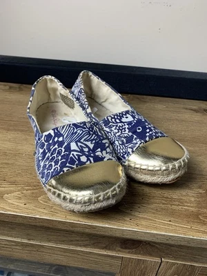 Alpargatas planas LILLY PULITZER X Target talla 7,5 para mujer azules náuticas LEER Foto 1 de 4