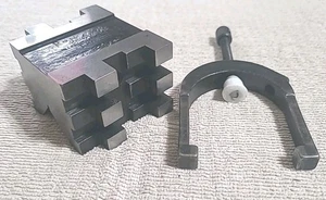 STARRETT No. 568 V- block with clamp No.2845 MACHINIST TOOLMAKER USA MADE TOOLS - Picture 1 of 11