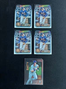 Lotto 5 carte collezionabili Brett Baty MLB Baseball Rookie RC Future Stars Mets - Foto 1 di 8