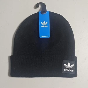 ADIDAS Originales Unisex Adulto Grove Gorro Gorra Sombrero Trébol Logo Negro/Blanco NUEVO - Imagen 1 de 3
