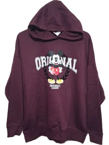 Disney Mickey Mouse At Primark Sudadera con Capucha Adulto XL Borgoña - Imagen 1 de 4