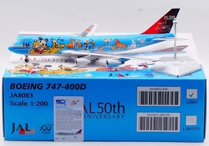SQ Wings 1:200 JAL Japan Airlines Boeing B747-400D Diecast Flugzeug Modell JA8083 - Bild 1 von 16