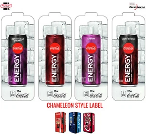 Royal Vendors - Coca Cola Energy Variety Pack - 12 oz Can Vend Label - Picture 1 of 6