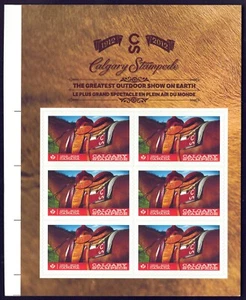 Canada sc#2547 Calgary Stampede, Block of 6 from Gutter Pane, Mint-NH - Picture 1 of 2