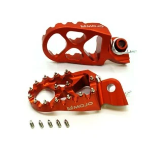 MOJO Footpegs Orange CNC Billet 7075 Aluminum Fit Various KTM 50-530cc - Picture 1 of 1
