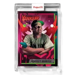 2021 Topps Project70®Card 328 Mickey Mantle by Mikael B. -Free Shipping! - Foto 1 di 2