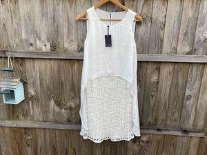 VESTIDO CASUAL FASE OCHO CREMA UK 8 PEQUEÑO ZZ - Imagen 1 de 8