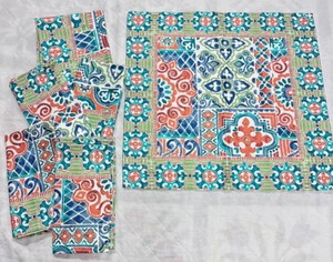 Luzmont Dinner Napkins Colorful Washable Cotton Boho Style Reusable Portugal - Picture 1 of 7