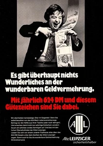 3w21919/ Alte Reklame aus 1972 – Alte LEIPZIGER Lebensversicherung - Picture 1 of 1