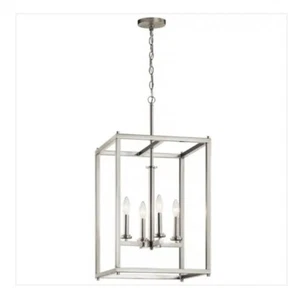 Kichler Crosby 4-Light Brushed Nickel Contemporary Foyer Pendant Hanging Light - Picture 1 of 3