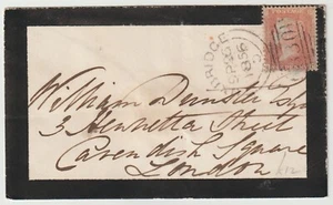 1856 SEP 26 UXBRIDGE SEITLICH DUPLEX TYP II NACH WILLIAM DUNSTER CAVENDISH SQUARE - Bild 1 von 3