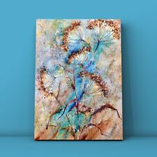 Original Aquarell Bild 59x75cm Wildblumen, Blumen Landschaft, Geschenk Idee