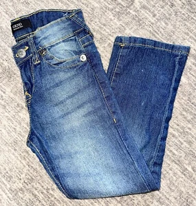 True Religion Girls Blue Denim Geno Relaxed Slim Jeans - Size 5 - Picture 1 of 4