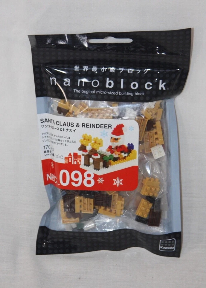 Nanoblock Papá Noel y Reno 170 Piezas NBC,098 s3 En Stock Foto 1 de 4