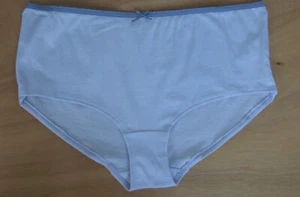 M&S Talla 12 100% Calzoncillos Algodón Braguitas Azul - Imagen 1 de 3