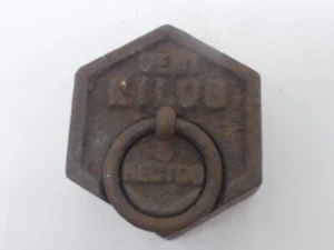 altes altes französiches Gewicht 500 Gramm 5 Hectog Eisen Waage aus Frankreich - Picture 1 of 8