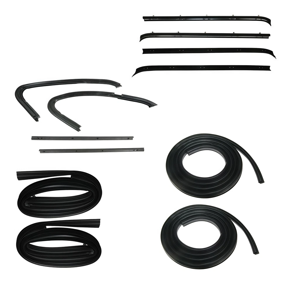 Door Weatherstrip Rubber Seal Kit 12Pcs Set for 1973-1980 Chevy GMC Pickup Truck Foto 1 de 4